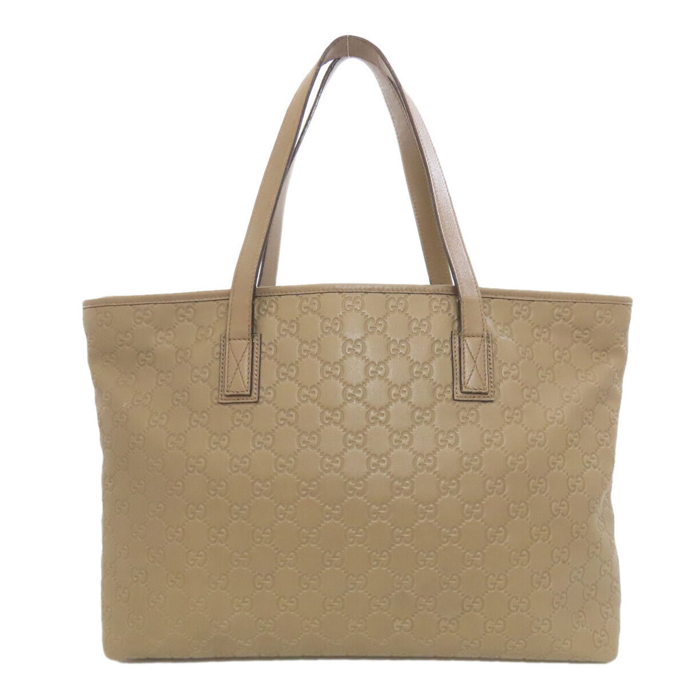 Gucci GG Signature ssima Shima Bag Tote Leather Black
